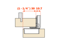 1-1/4" Overlay - Zero Protrusion