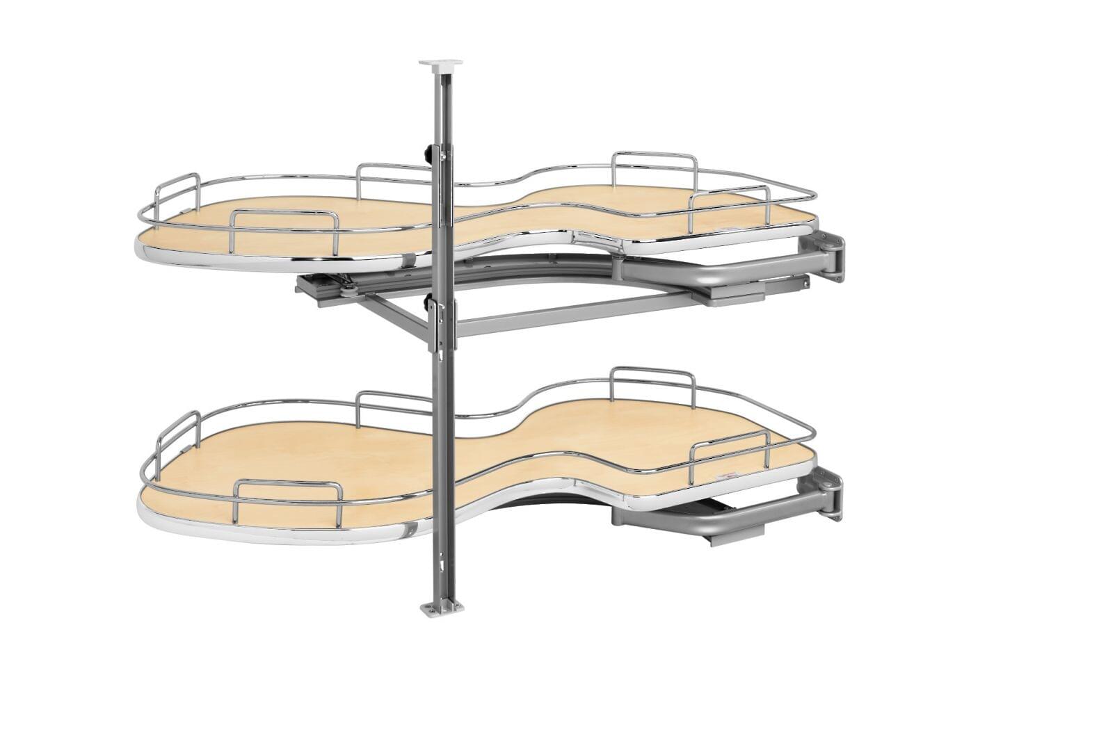 Rev-A-Shelf - 18" Maple Pullout Two-Tier Right Handed