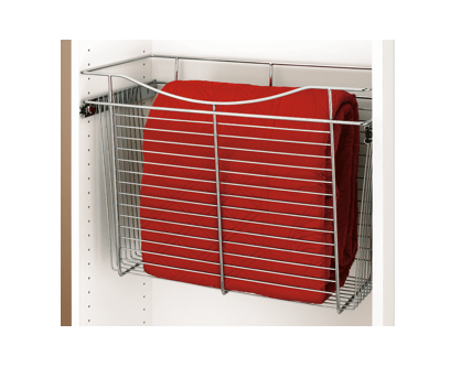 Rev-A-Shelf - 24"W x 20"D x 18"H - Chrome Wire Basket Pullout for Closet