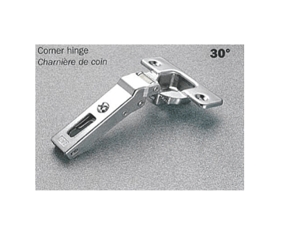 Salice - 30° Angle Screw-on Self-Close Clip-on Hinge