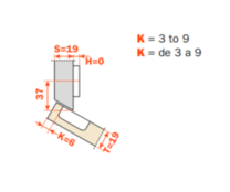 30° Hinges Option 2