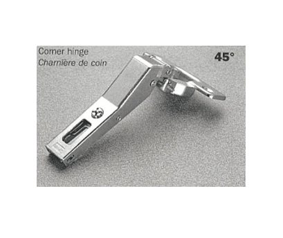 Salice - 45° Angle Screw-on Self-Close Clip-on Hinge