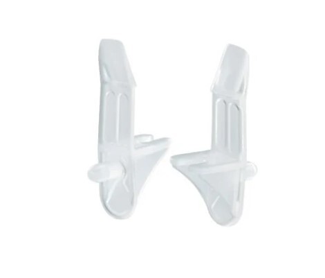 Clear Plastic Locking Shelf Support for 5/8" Board (Sold by 1000 pcs)