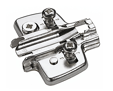 Hettich Cross Mounting Plate - 3MM - Premounted Euro Screws