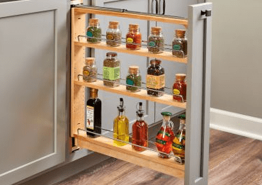 Rev-A-Shelf - 3" Natural Maple Base Organizer w/BLUMOTION 